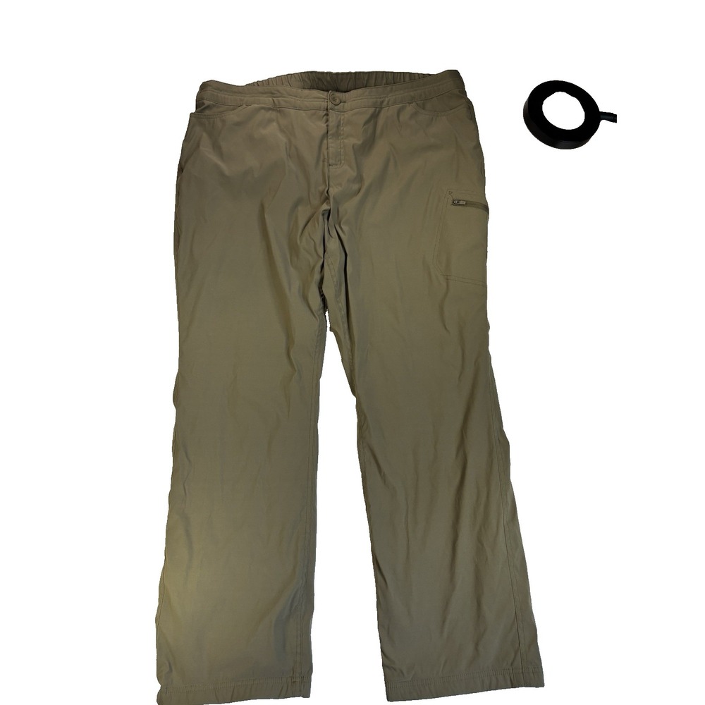 Eddie Bauer Women's XXL Green Fleece Lined Pants Outdoors Cold Weather Winter